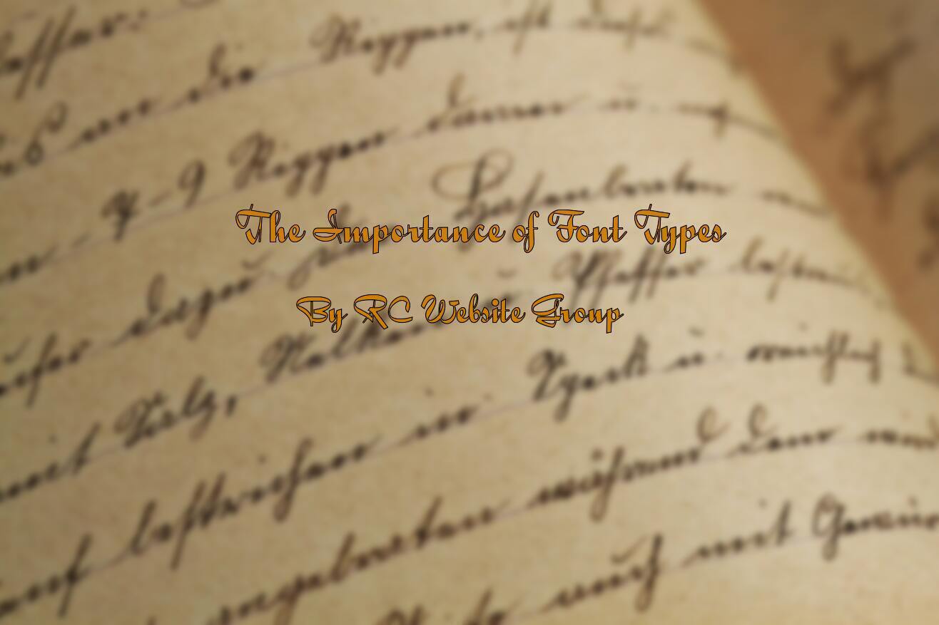 Font Types Web Design