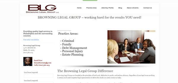 Browning Legal Group Philadelphia Montgomery County Lawyer